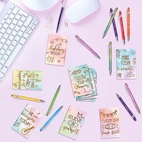 Funrous 32 Pcs Mini Notebooks with Pens Adults Party Favors,Watercolor
