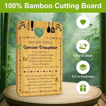Birthday Daughter Cutting Board Gifts from Mom Parents for Daughters