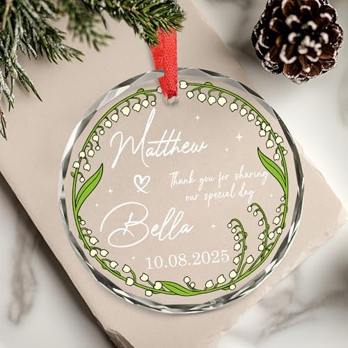 BSQUIELE Personalized Wedding Favor Ornaments for Guests - Promotional