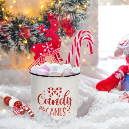 Nefelibata Christmas Candy Bowl Ceramic Canister Tiered Tray Decor