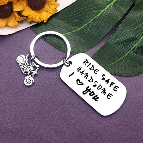 Vadaka Biker Gift Ride Safe Keychain Motorcycle Jewelry Valentine's