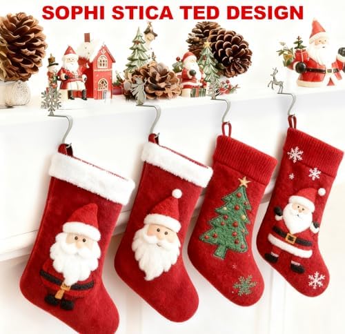 Christmas Stocking Holders,Set of 4, Suitable for Fireplace Home