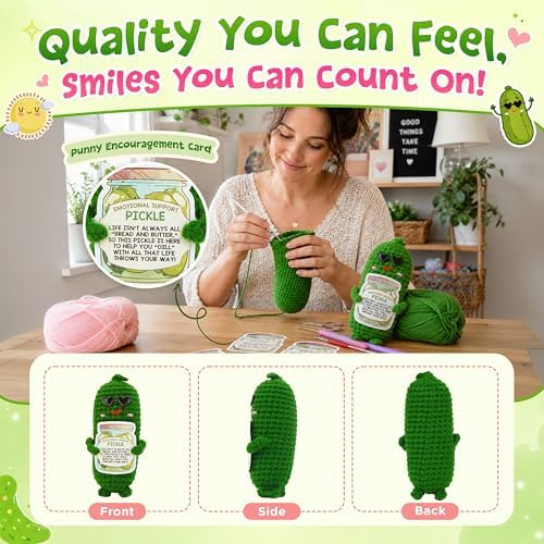 OASSIE Inspirational Gifts for Women Men - Emotional Support Pickle