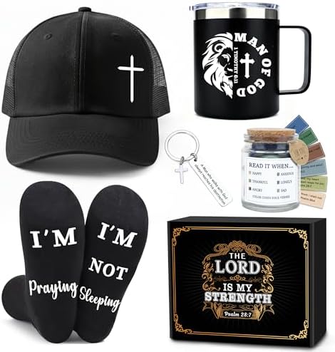 Christian Gifts for Men Faith Based Spiritual Stuff Religious Basket