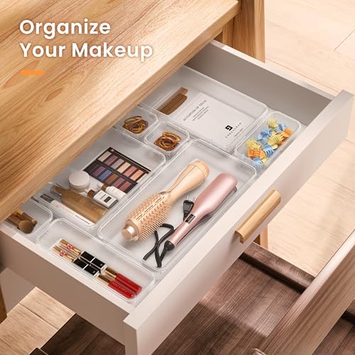 A-LuGei 【Military Grade】 Drawer Organizer for Vanity Bathroom Makeup