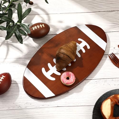 Football Cutting Charcuterie Board Football Shaped Platter and Serving