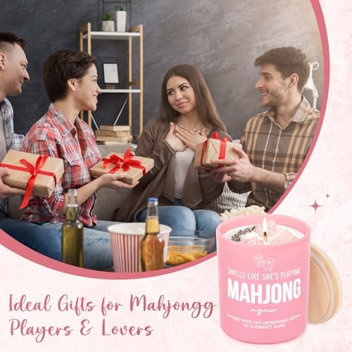 Mahjong Gifts for Women, Handmade Candle for Mahjong Lovers, 10oz