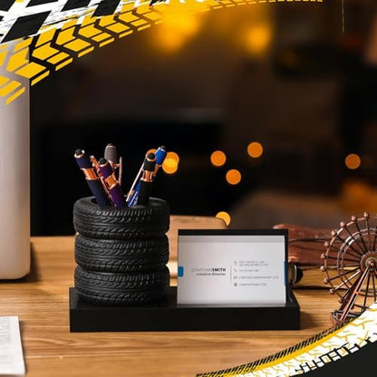 Sherr Tire Shape Stationery Set Car Salesman Gift Tire Stack Pen