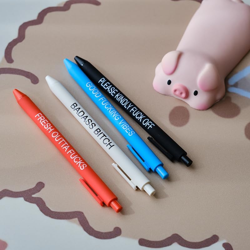 Cityhermit 11Pcs Funny Adult Ballpoint Pen Set, Premium Days of The