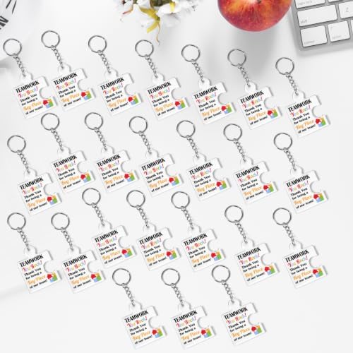 Team Appreciation Gifts Bulk Thank You Keychains for Coworkers