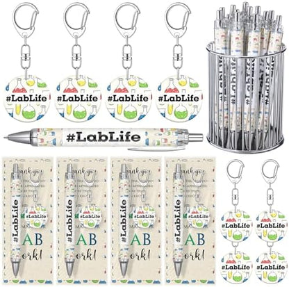 Sureio 18 Sets Lab Week Gifts 2026 Lablife Pen Acrylic Keychain with