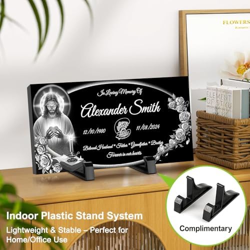 Memorial Stone Personalized Headstones for Graves,Temporary Grave