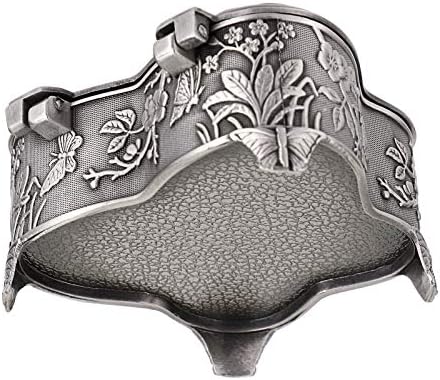 Hipiwe Vintage Metal Jewelry Trinket Box Butterfly Shape Jewelry
