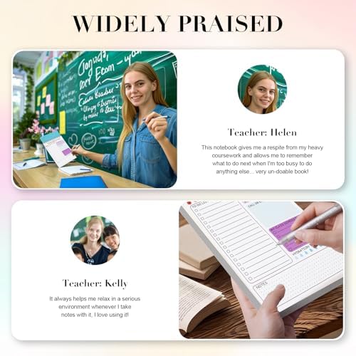 Teacher Notepad, Daily To Do List Notepad and Undated Teacher Planner