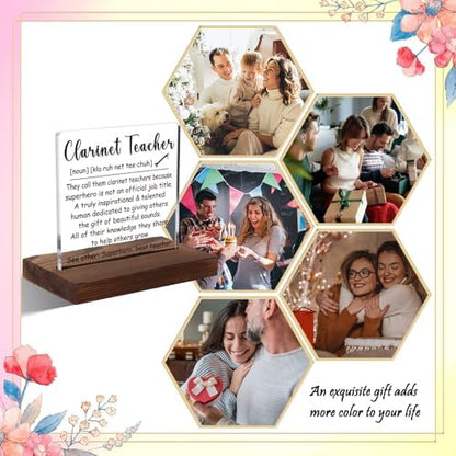 Clarinet Teacher Gift, Music Instructor Appreciation Plaque for