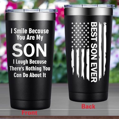 Grifarny Gifts for Son - Son Gifts from Mom, Dad - Son Tumbler Cup