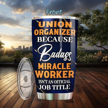Union Organizer Tumbler 20oz – Stainless Steel Insulated Travel Mug