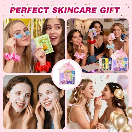 100 PCS Bulk Gifts for Women, Spa Party Favors for Girls with Face