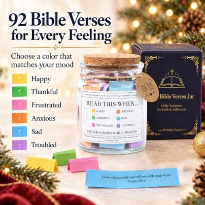 Read This When Bible Verses Jar – Birthday Gifts for Women, Christian