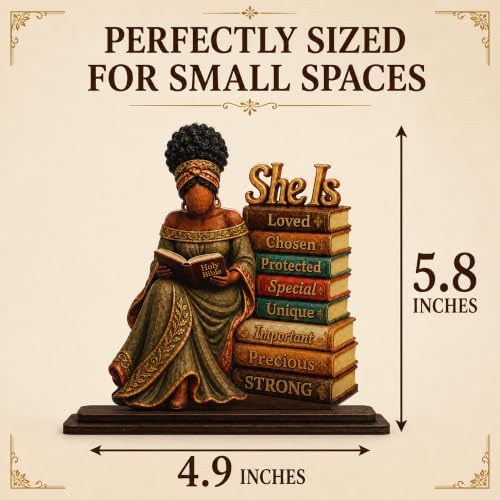 African American Christian Gifts for Women, Black Girl Bible Desk
