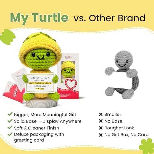 Gossby Positive Turtle Crochet, You Forget that You're Turtle-y