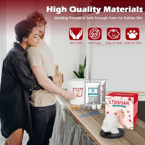LTDSOAR Hand Casting Kit for Couples & Family with Practice Kit with
