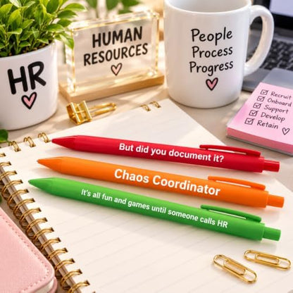 10PC Human Resources Writing Pens Funny HR Professional Office Pen