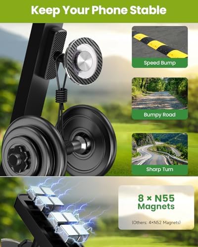 Magnetic Golf Cart Phone Holder, Golf Accessories for Men Golf Gifts