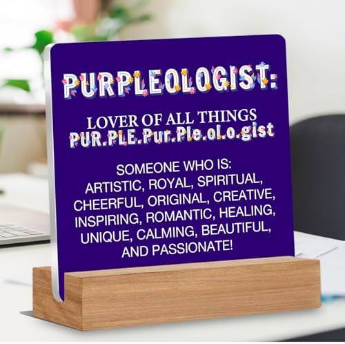 Purple Gifts for Women Men, Birthday Gifts for Mom Sister Friends