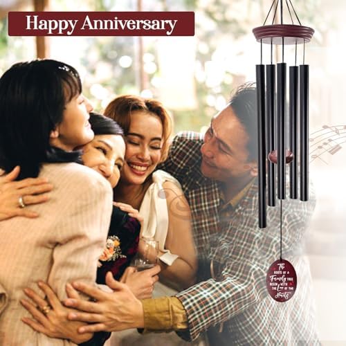 33" Anniversary Wind Chime Gift for Couples‐Happy Anniversary
