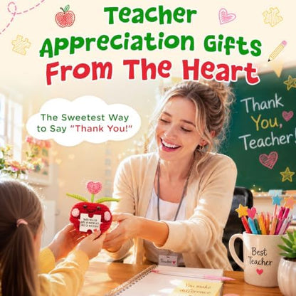 OASSIE Christmas Teacher Gifts for Women Men - Mini Positive Crochet
