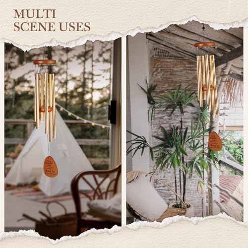 Leebbsin Thank You Gifts for Women Men, 25.5" Appreciation Wind Chimes