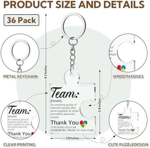VZZNN 36 Pack Employee Appreciation Gifts Bulk Team Gifts for