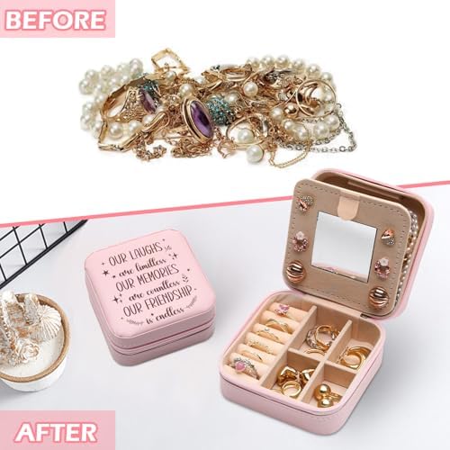 GAOLZIUY Friendship Gifts for Women, Best Friend Travel Jewelry Box