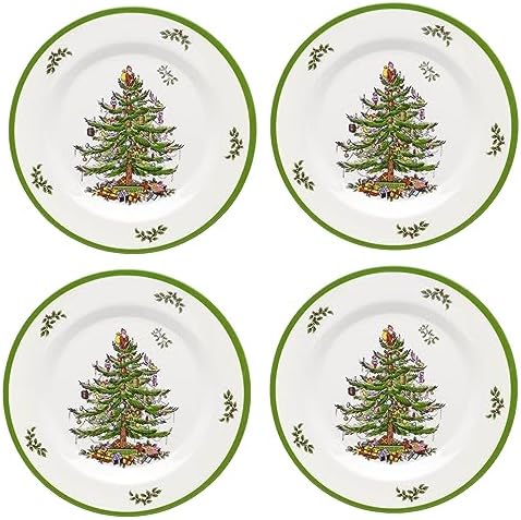 Spode – Christmas Tree – Melamine Salad Plates - Set of 4