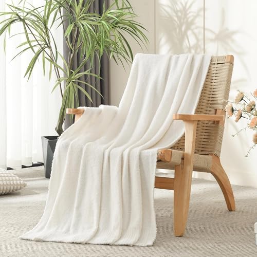 Knit Throw Blanket Super Soft Warm Blanket for Couch Lightweight