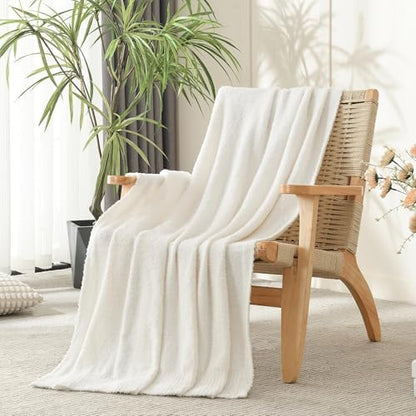 Knit Throw Blanket Super Soft Warm Blanket for Couch Lightweight