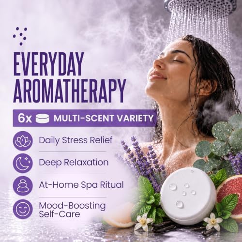 Cleverfy Shower Steamers, Stocking Stuffers for Women and Men, 6 Pack