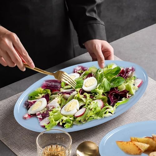 Webbylee ‌16" Melamine Oval Platter Set of 2- Lightweight Durable