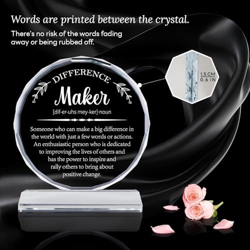 Uniquilling Thank You Gifts, Appreciation Award Crystal Plaque Box