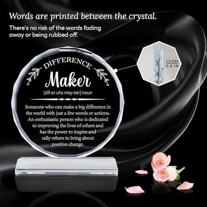 Uniquilling Thank You Gifts, Appreciation Award Crystal Plaque Box