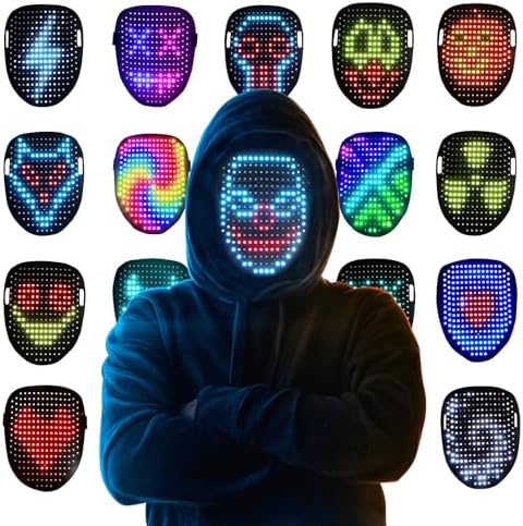 Mr.Pang LED Light Up Mask with Gesture Sensing, Kids Toys Gifts for