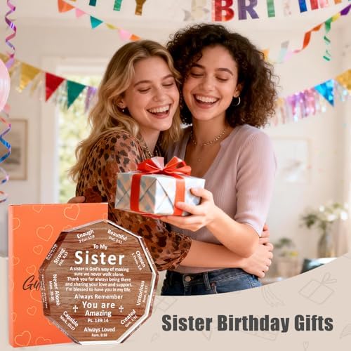 Gifts for Sister from Best Sister Christian Birthday Mothers Day Gift