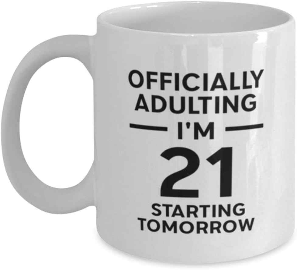 Birthday Unique Gifts, Funny Gifts for Friends, Unique Gifts for Him/Her, Officially Adulting Mug, Special Birthday Unique Gifts for Men/Women