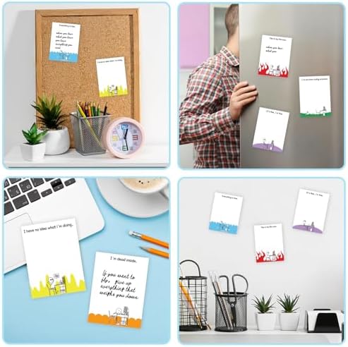 24 Sets Sarcastic Sticky Notes Sleazy Greetings Memo Fun Notepads