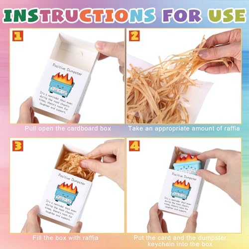 12 Sets Christmas Funny Gifts Stress Keychains Dumpster Relief