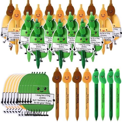MotiMind 40 Sets Pickle and Potato Pen for Coworkers Bulk Employee