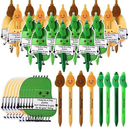MotiMind 40 Sets Pickle and Potato Pen for Coworkers Bulk Employee