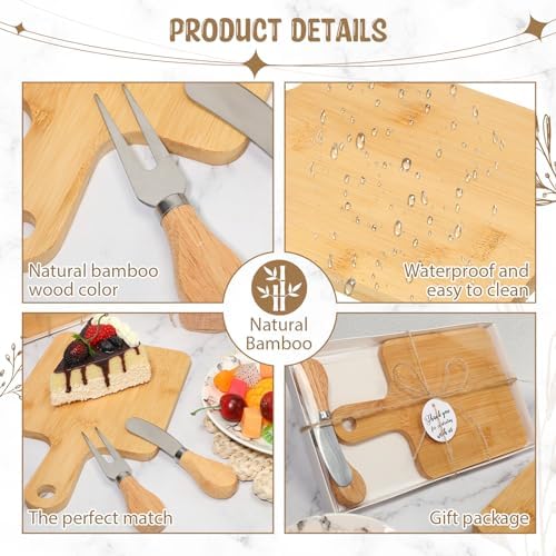 Nuogo 16 Set Bamboo Charcuterie Boards Christmas Wedding Party