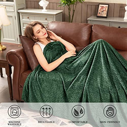 Inhand Fleece Throw Blanket, Super Soft Flannel Cozy for Adults